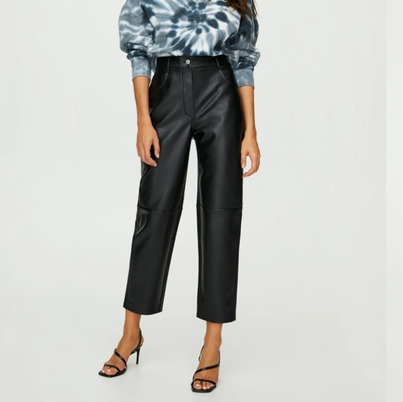 Aritzia Oracle Vegan Leather Pants - Picture 1 of 2